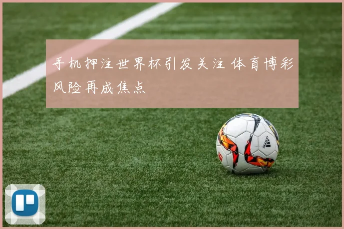 手机押注世界杯引发关注 体育博彩风险再成焦点