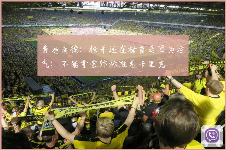 费迪南德：枪手还在榜首是因为运气；不能拿索帅标准看卡里克